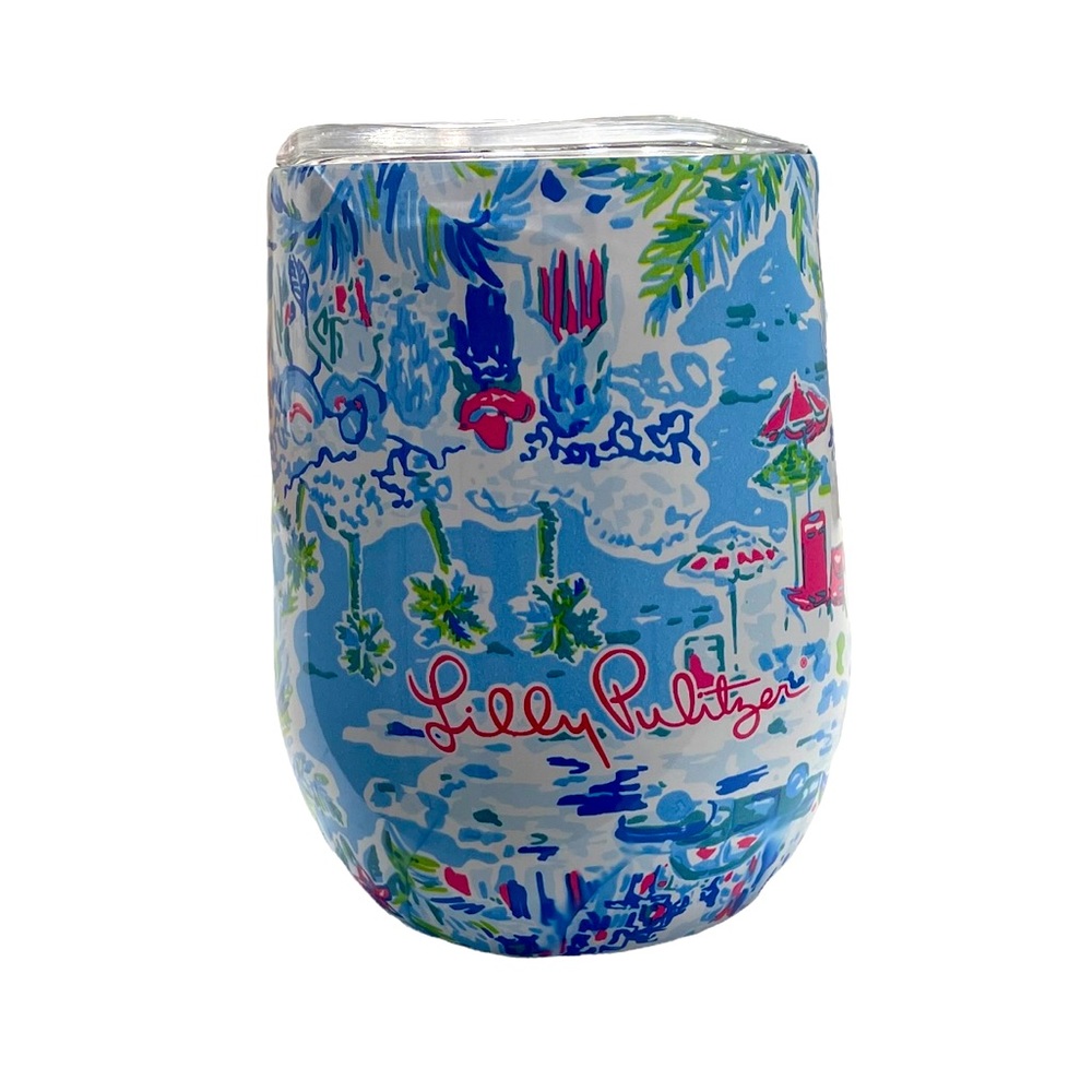 New Without Tags Lilly Pulitzer Travel Tumbler in What A Lovely Place 12 ounces